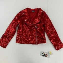 JoJo Siwa JoJo's Closet Sequin Moto Jacket Medium 7/8