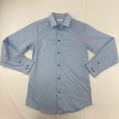 Calvin Klein Solid Blue Dress Top 18 Yr