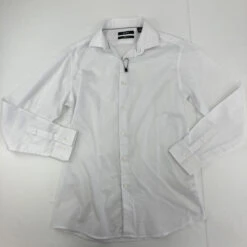 DKNY Skinny Fit Textured Dress Shirt 16 Yr