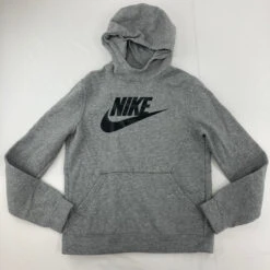 Nike Gray Logo Hoodie Large