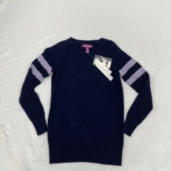 Aqua Sleeve Striped Sweater Small