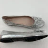 Nina Zulema Silver Shimmer Flats 5M