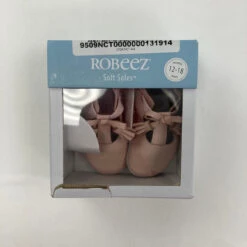 Robeez Pink Soft Soles Shoes 12-18 Mth