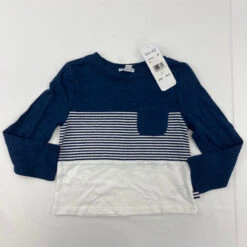 Splendid Navy Striped Pocket Top 3 Yr
