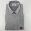 Calvin Klein Smoke Gray Herringbone Dress Shirt L 16 Yr