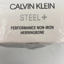 Calvin Klein Smoke Gray Herringbone Dress Shirt L 16 Yr -Children Fashion Clothing IMG 1928 74992.1640110346