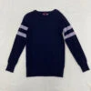 Aqua Strip Knit Sweater Medium A