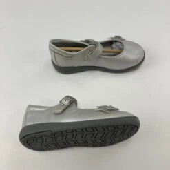 Stride Rite Silver Flat Shoes 10
