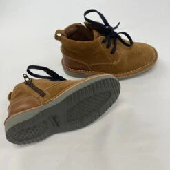 Florshein Toffee Suede Boots Size 10