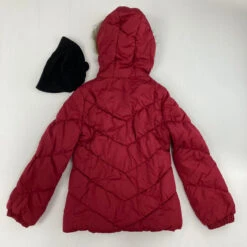 Weather Tamer Chevron Quilted Puffer Jacket W/ Hat Medium 10-12 Yr -Children Fashion Clothing IMG 3392 74273.1604610234