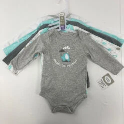 Luvable Friends LS 5-Piece Bodysuit Set 3-6 Mth