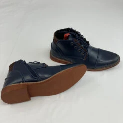 Deer Stags Hamlin Navy Dress Boots Size 4