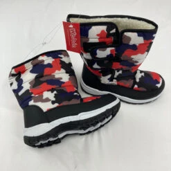 Wootie Colorful Camouflage Snow Boots Size 2