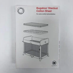 Bugaboo Stardust Cotton Sheet- Mineral White