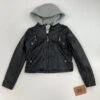 Joujou Vegan Leather Hooded Jacket Medium -Children Fashion Clothing IMG 3914 50751.1594590856