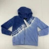 Aqua Tie Dye Zip Up Medium