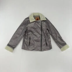 Joujou Shinny Faux-Leather Jacket Large