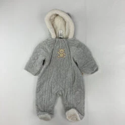 Little Me Gray Bear Snowsuit 3-6 Mth
