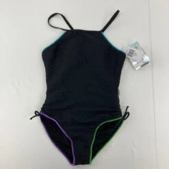 Lime Apple Textured 1-pc Swimsuit 14 Yr