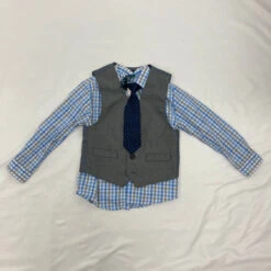 Nautica Polka Dot And Plaid Top 4T