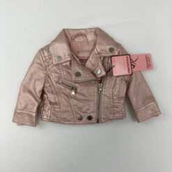 Urban Republic Blush Faux-Leather Jacket 3-6 Mth