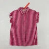 Aqua Pink Strip Blouse Small -Children Fashion Clothing IMG 5914 81440.1593703034