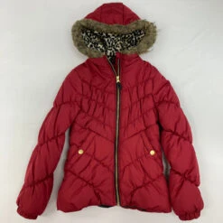 Weather Tamer Berry Puffer Jacket M 10/12 Yr