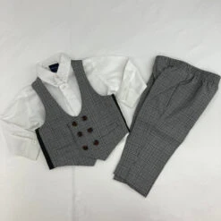 Nautica Plaid 3-pc Suit 12 Mth