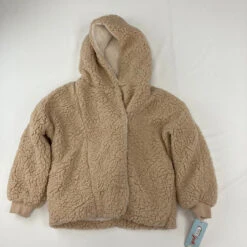 Cat & Jack Tan Sherpa Jacket S 6/6X