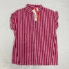 Aqua Striped Rhinestone Button-up Large -Children Fashion Clothing IMG 6325 47317.1593798599
