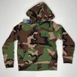 Apparel Ralph Lauren Boys Camo Fleece Full-Zip 8 Yrs