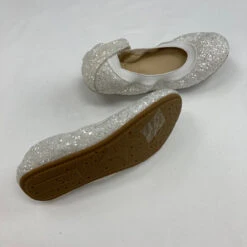 Yosi Samara Silver Sparkle Shoes Size 11