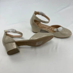 Sam Edelman Gold Thick Heels Size 4