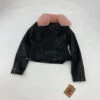 Joujou Faux-Leather Fluffy Hood Jacket Large -Children Fashion Clothing IMG 7588 48878.1632418790