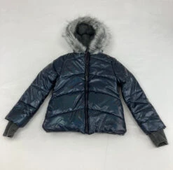 Calvin Klein Shinny Fluffy Coat 8-10 Yr