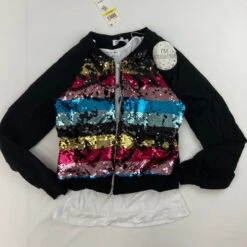 Beautees 2-Pc. Flip Sequin Top M 10-12 Yr