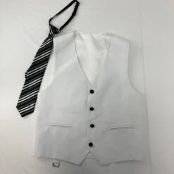 Tazio Satin Vest & Tie 12 Yr
